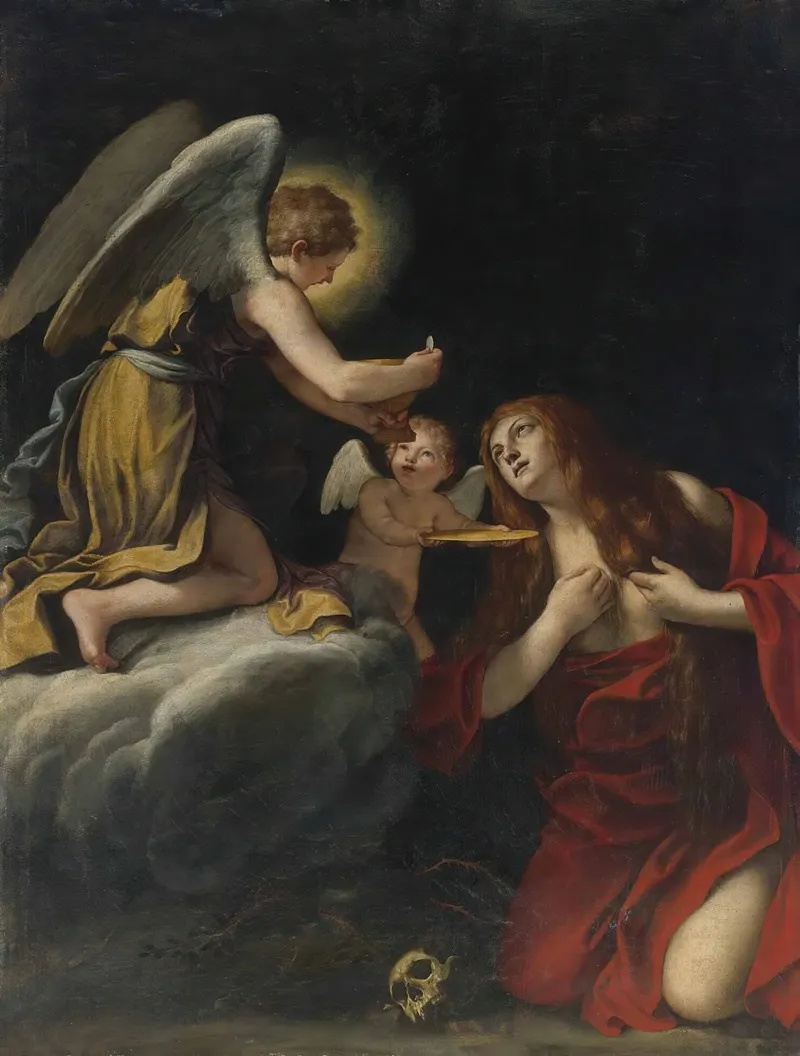 The Last Communion Of The Magdalene Wall Art by Lucio Massari - High-Resolution Digital Print