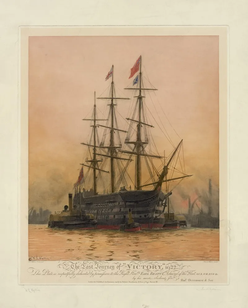 The Last Journey Of Victory Wall Art by William Lionel Wyllie - High-Resolution Digital Print