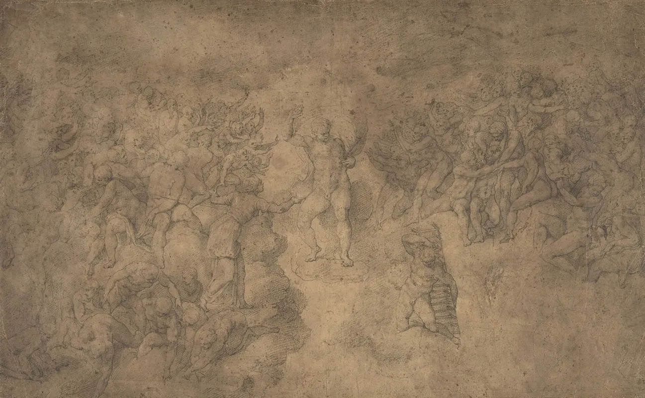 The Last Judgment 9 Wall Art by School of Michelangelo Buonarroti - High-Resolution Digital Print