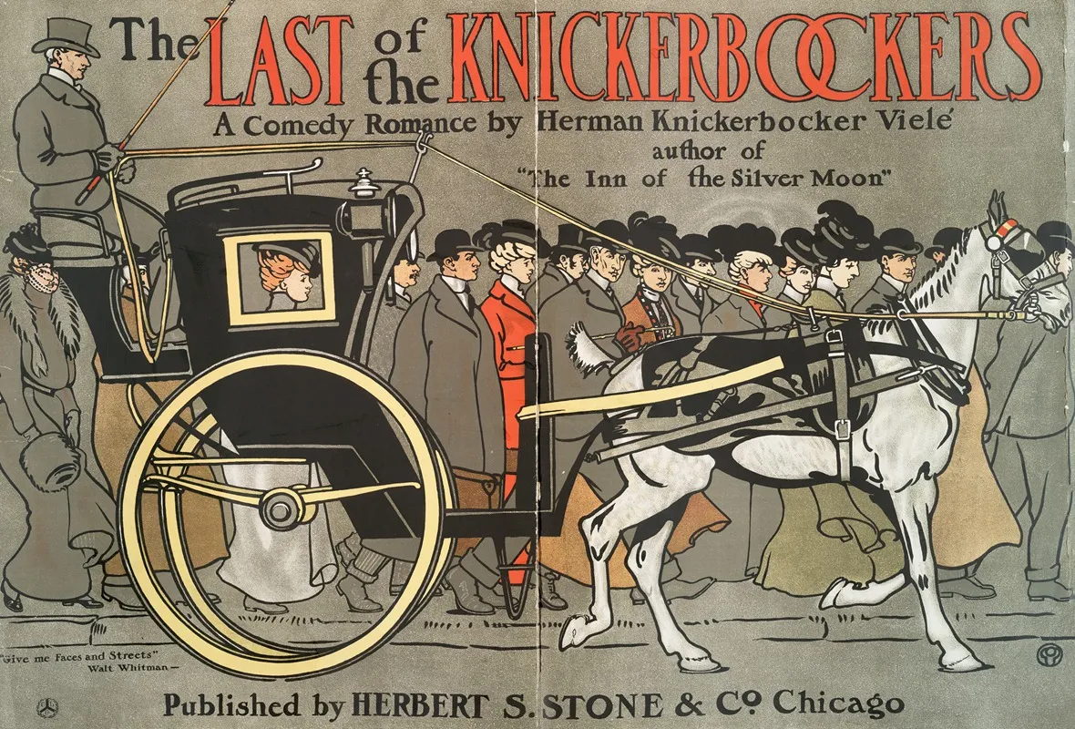 The Last Of The Knickerbockers Wall Art by Edward Penfield - High-Resolution Digital Print