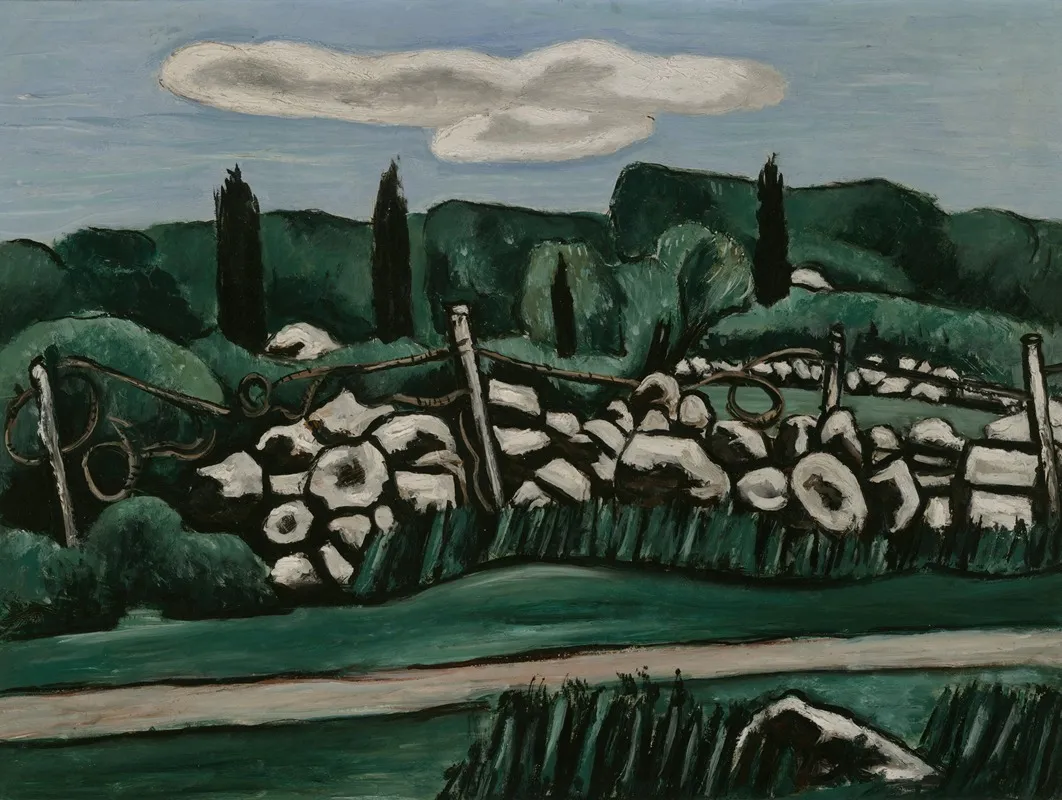 The Last Stone Walls Dogtown Wall Art by Marsden Hartley - High-Resolution Digital Print