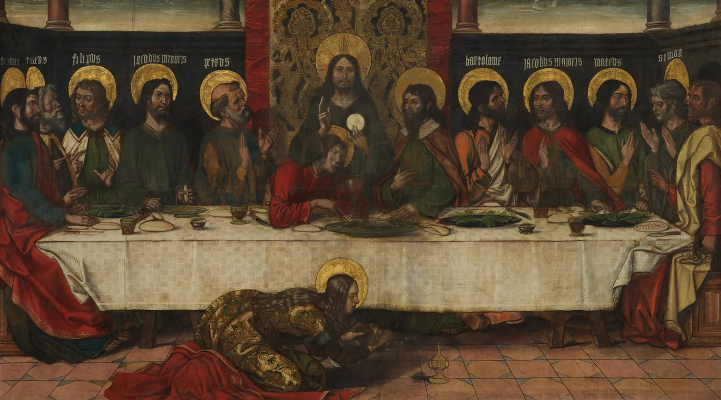 The Last Supper 24 Wall Art by Workshop of Pedro Berruguete - High-Resolution Digital Print