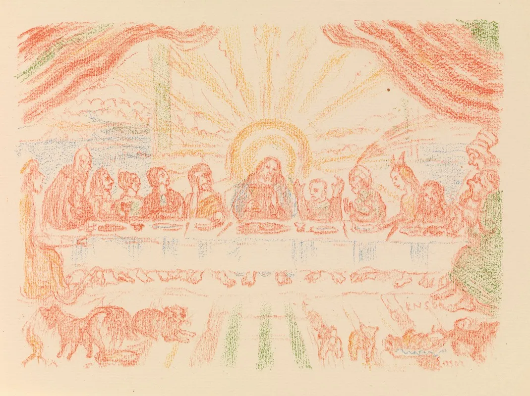 The Last Supper 29 Wall Art by James Ensor - High-Resolution Digital Print