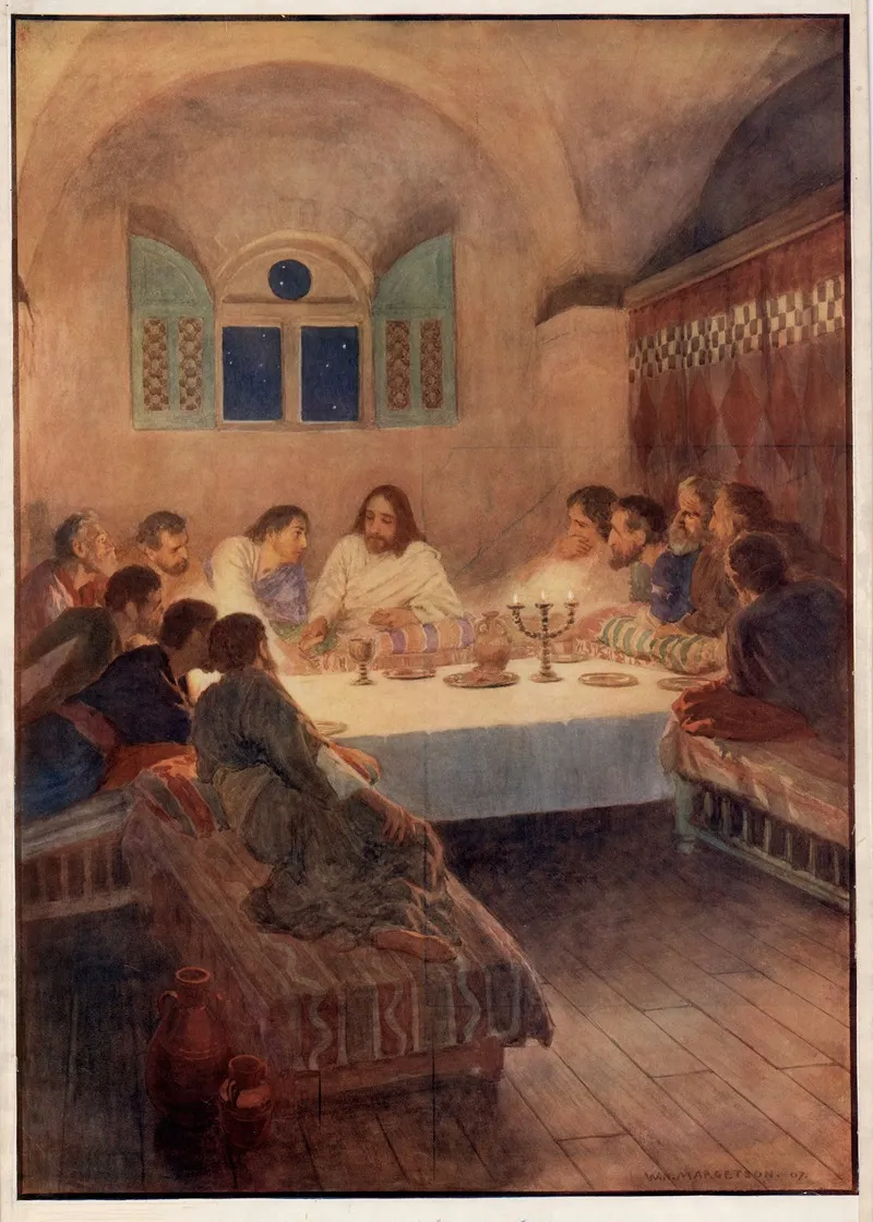 The Last Supper 53 Wall Art by William Henry Margetson - High-Resolution Digital Print