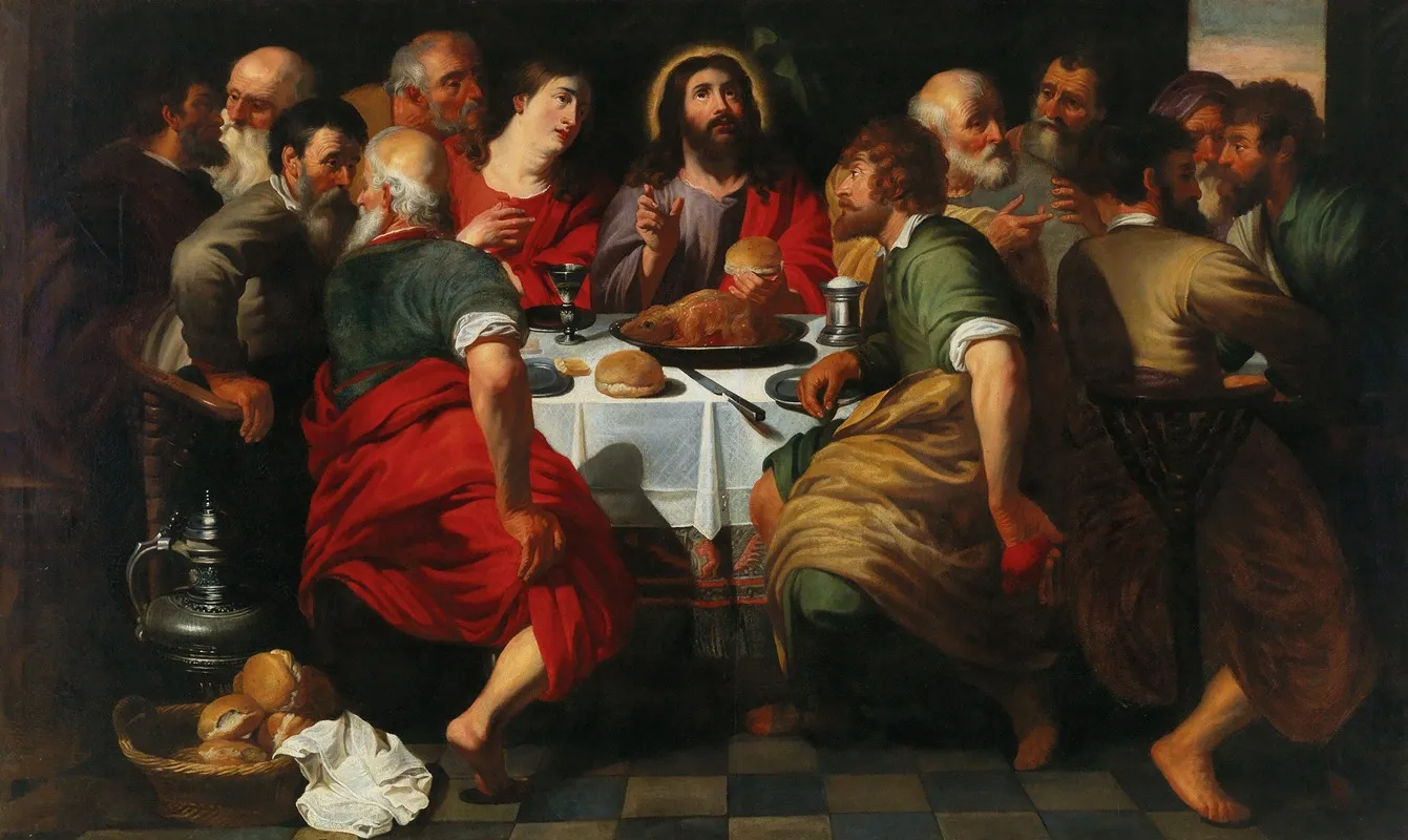 The Last Supper 7 Wall Art by Artus Wolfaerts and Workshop - High-Resolution Digital Print