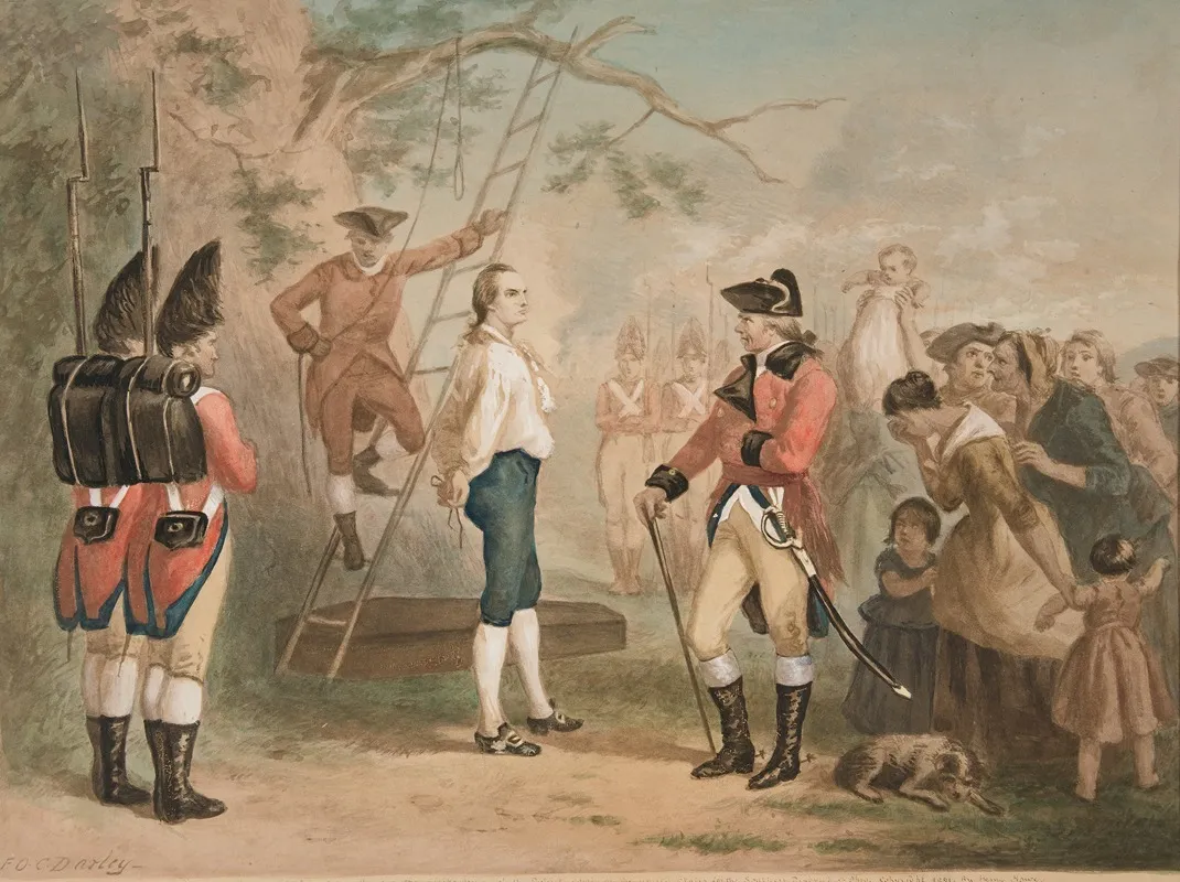 The Last Words Of Nathan Hale The Hanging