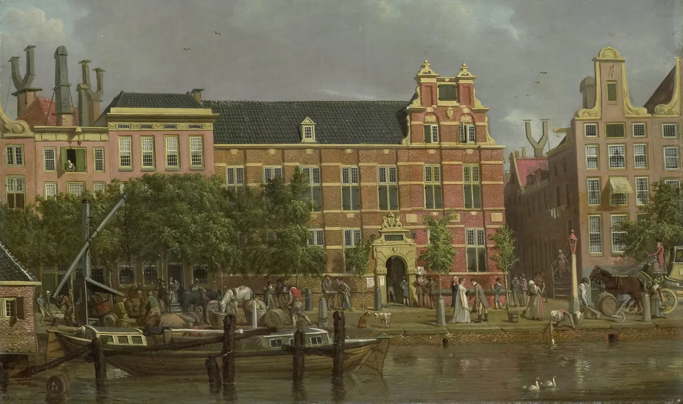 The Latin School On The Singel Amsterdam Wall Art by Jacob Smies - High-Resolution Digital Print