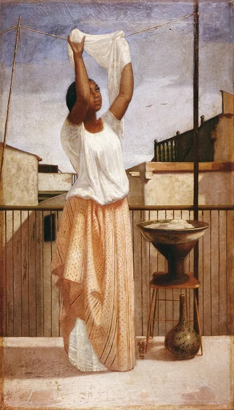 The Laundress 3 Wall Art by Francisco Laso - High-Resolution Digital Print