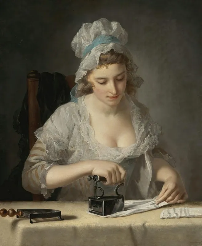 The Laundry Maid Wall Art by Henry Robert Morland - High-Resolution Digital Print