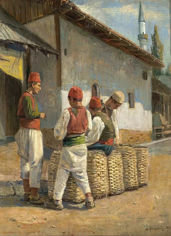 The Laundrymen Wall Art by Spiro Bocaric - High-Resolution Digital Print