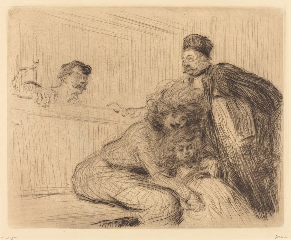 The Lawyer Talking To The Prisoner First Plate