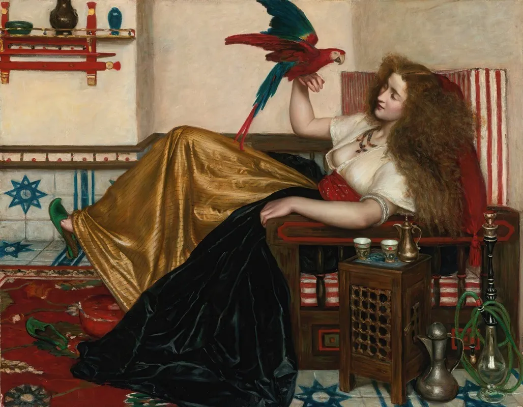 The Legend Of The Parrot Wall Art by Valentine Cameron Prinsep - High-Resolution Digital Print