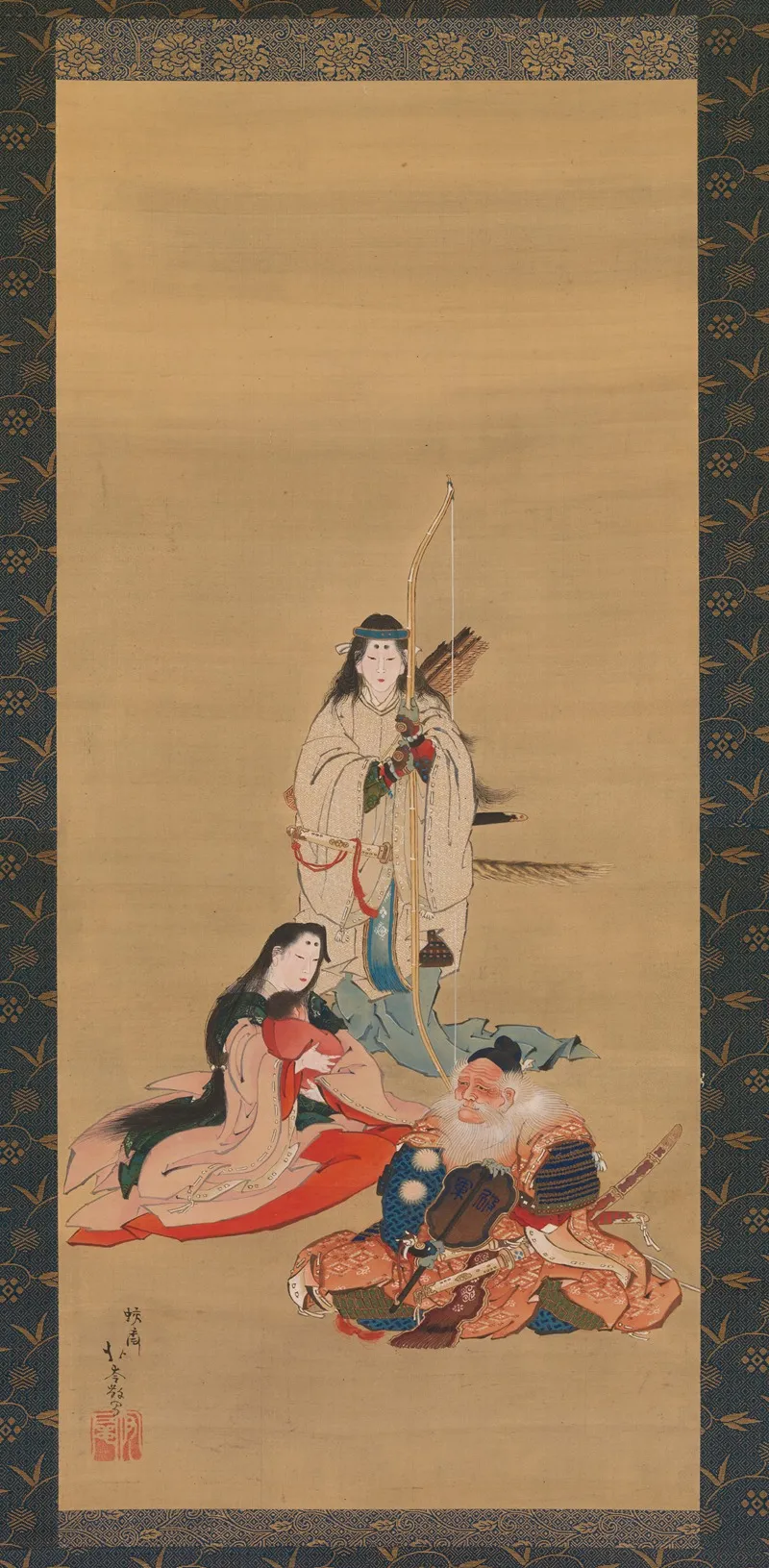 The Legendary Empress Jingu Wall Art by Kōsai Hokushin - High-Resolution Digital Print