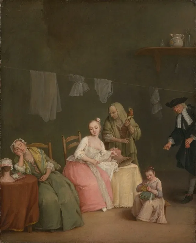 The Letter 26 Wall Art by Pietro Longhi - High-Resolution Digital Print