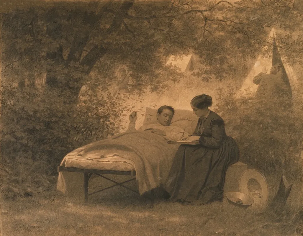 The Letter Home Wall Art by Eastman Johnson - High-Resolution Digital Print