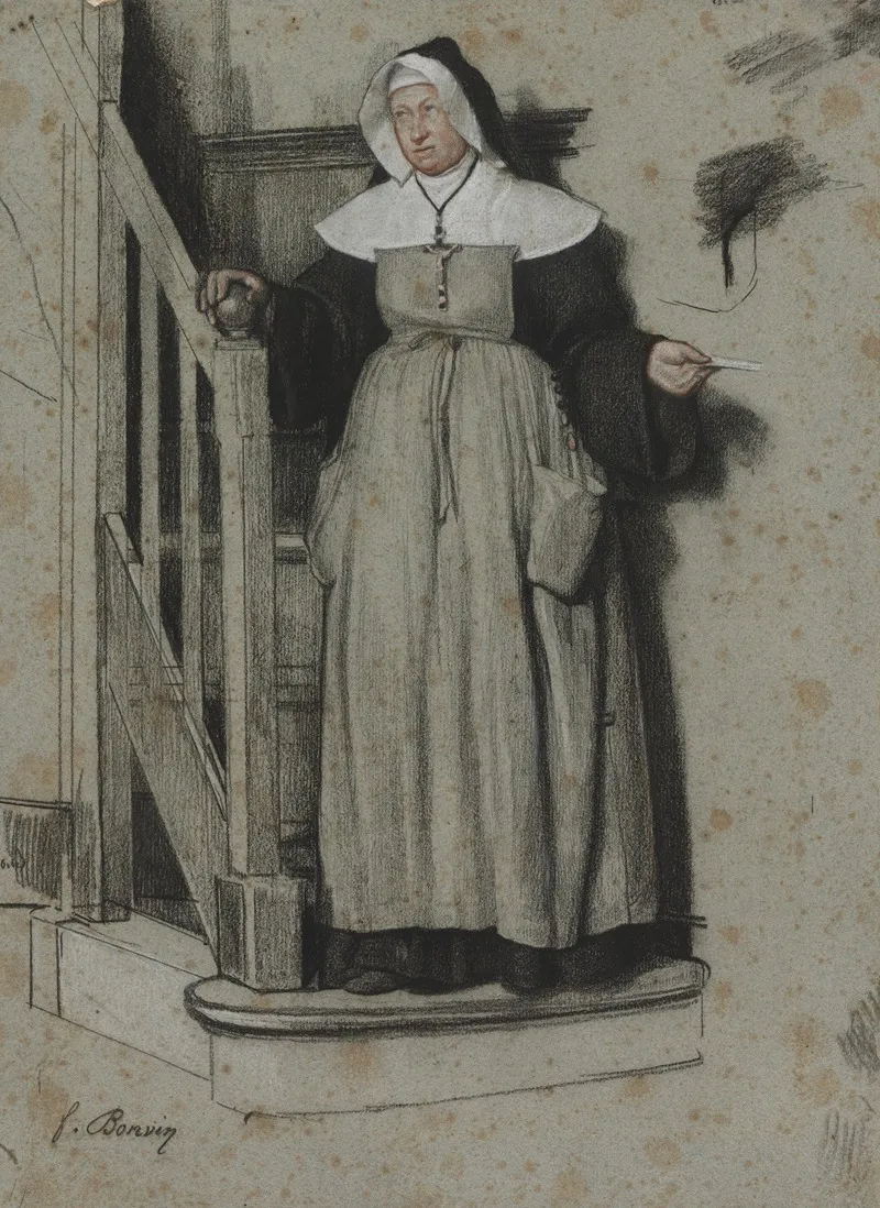 The Letter Of Admission Interior Of A Convent