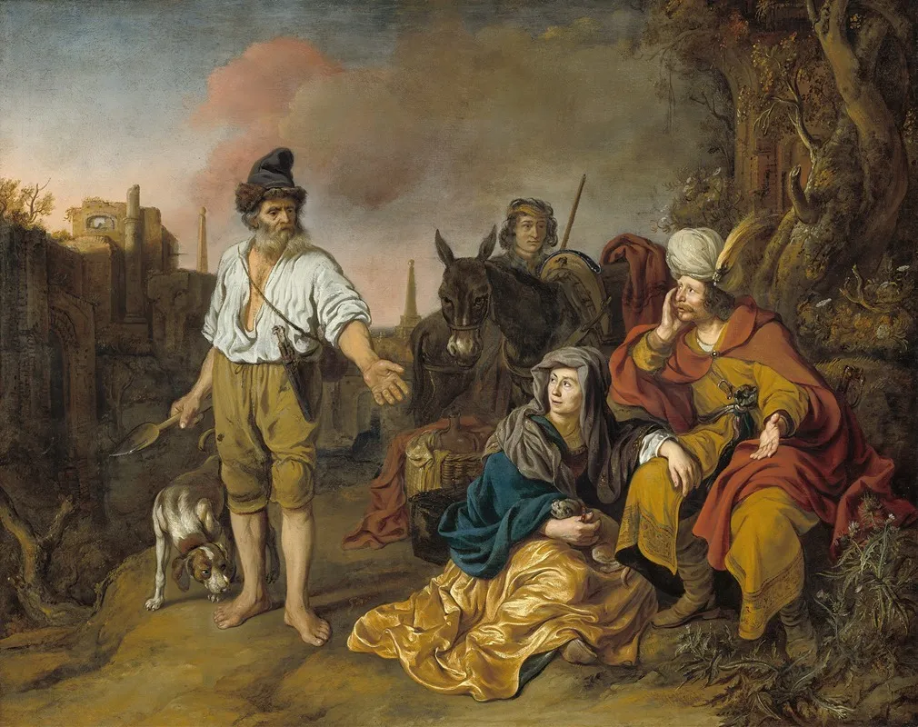 The Levite At Gibeah Wall Art by Gerbrand van den Eeckhout - High-Resolution Digital Print
