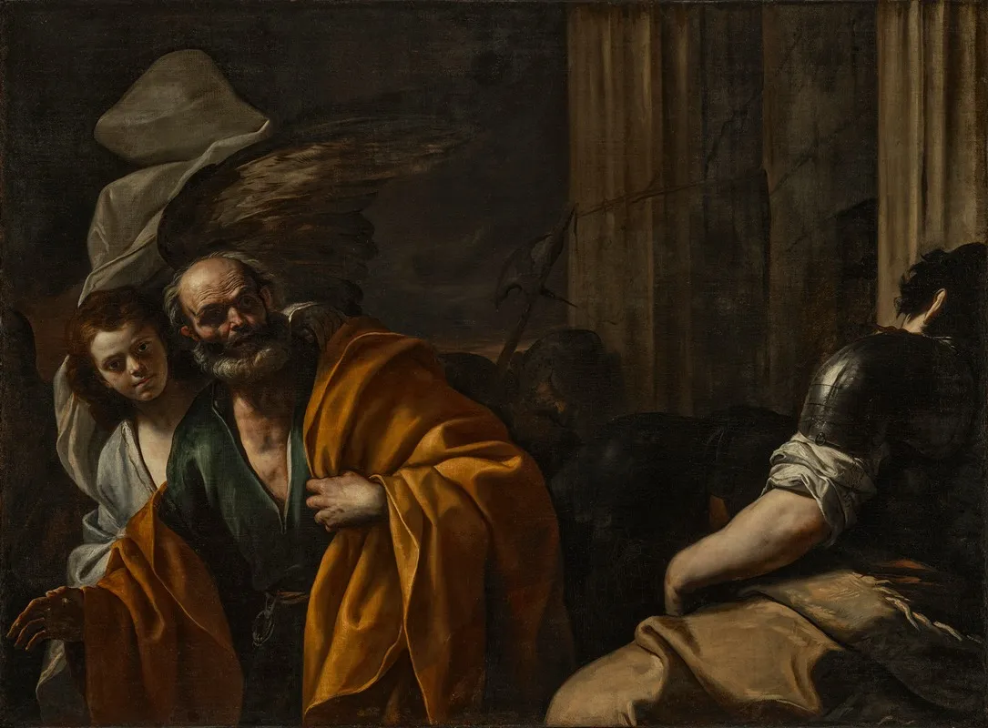 The Liberation Of Saint Peter 7 Wall Art by Mattia Preti - High-Resolution Digital Print