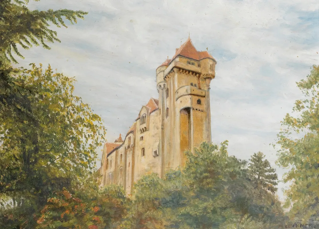 The Liechtenstein Castle In Maria Enzersdorf Wall Art by M Lechner - High-Resolution Digital Print