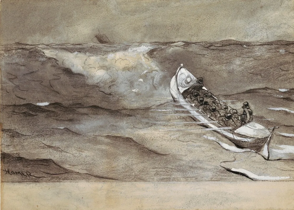 The Life Boat Wall Art by Winslow Homer - High-Resolution Digital Print