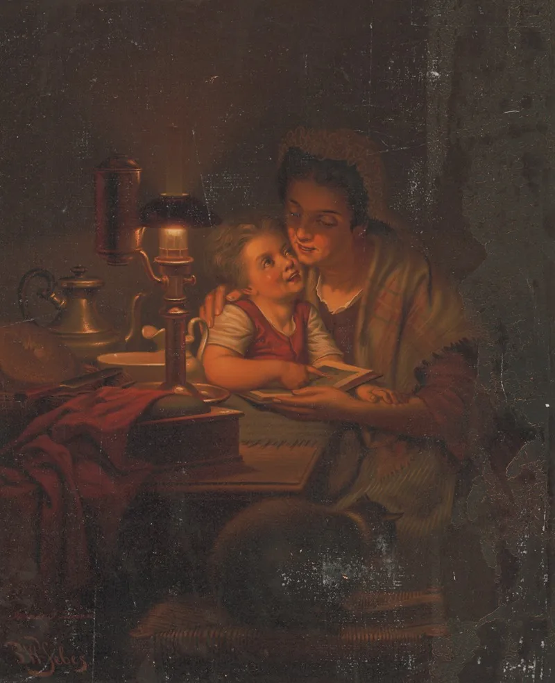 The Light Of The Cottage After P W Sebes