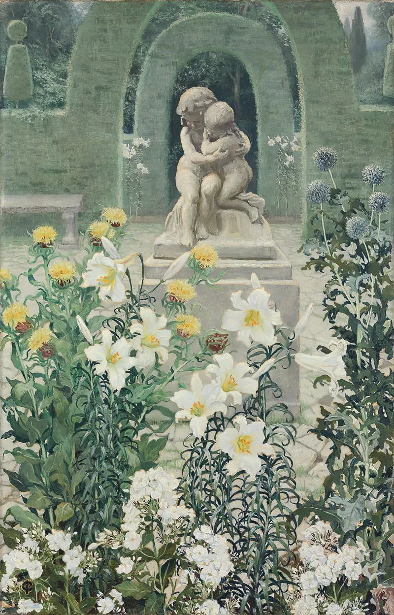 The Lily Garden Wall Art by Isabel Codrington - High-Resolution Digital Print
