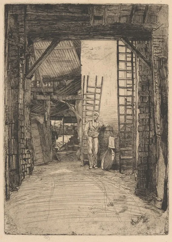 The Lime Burner Wall Art by James Abbott McNeill Whistler - High-Resolution Digital Print
