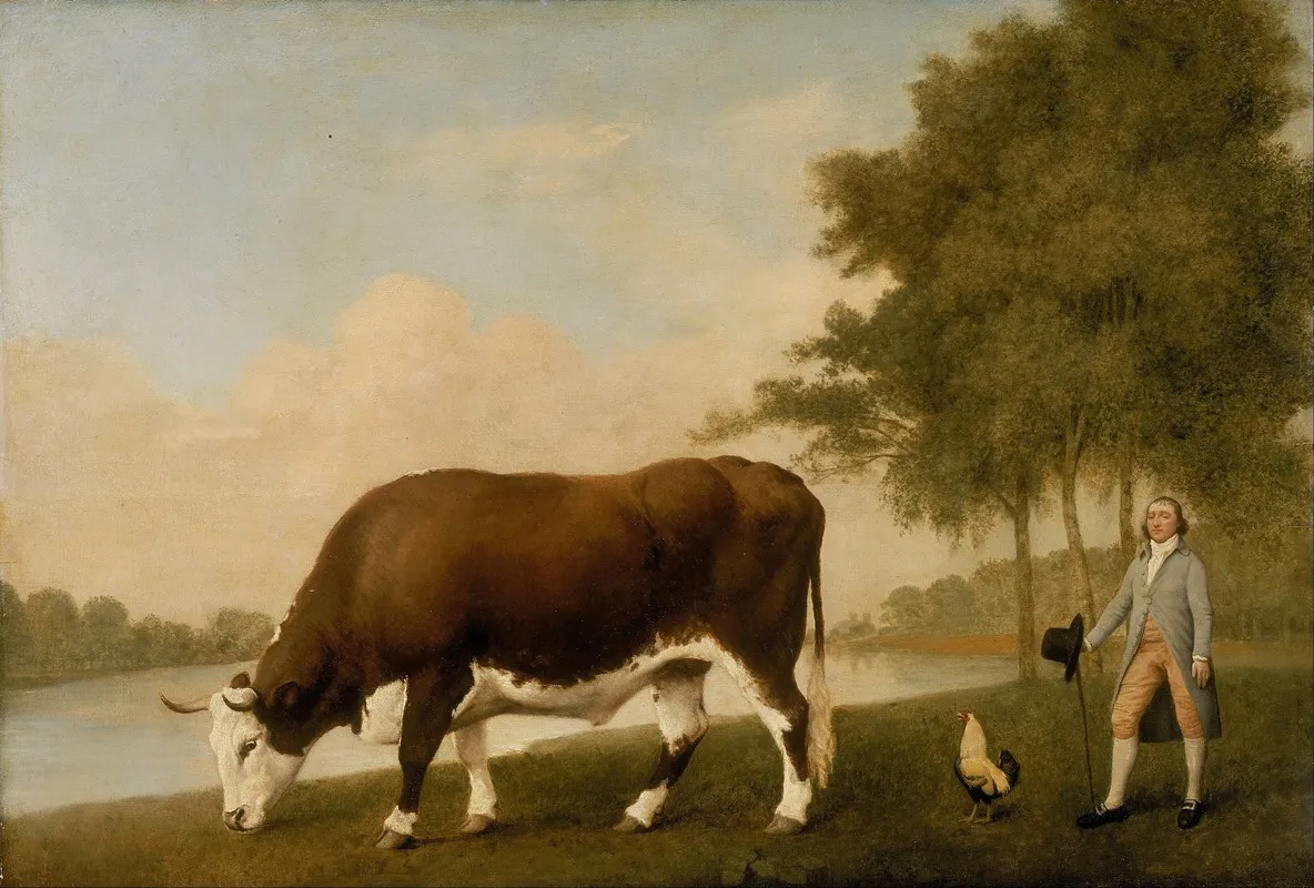 The Lincolnshire Ox Wall Art by George Stubbs - High-Resolution Digital Print