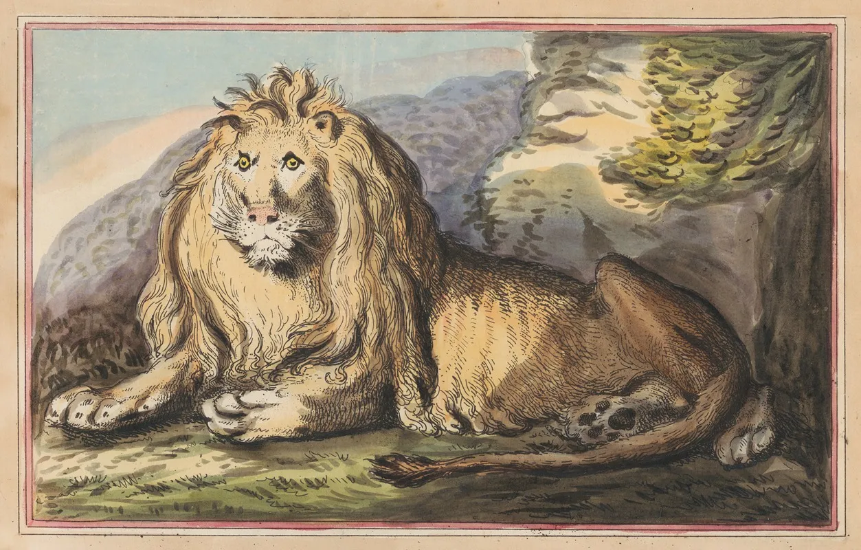 The Lion 4 Wall Art by Thomas Rowlandson - High-Resolution Digital Print