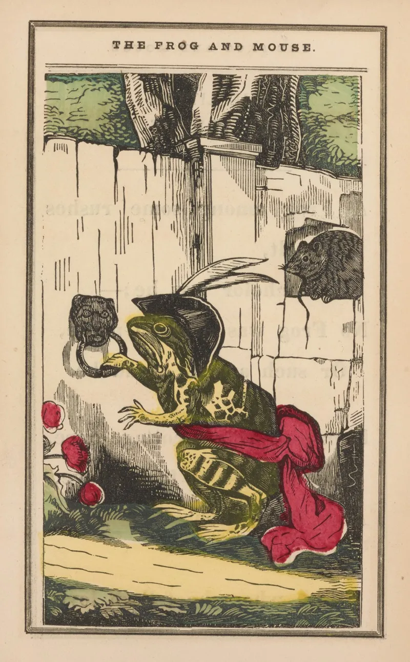 The Little Frog And Pretty Mouse Pl 2 Wall Art by John B. Keller - High-Resolution Digital Print
