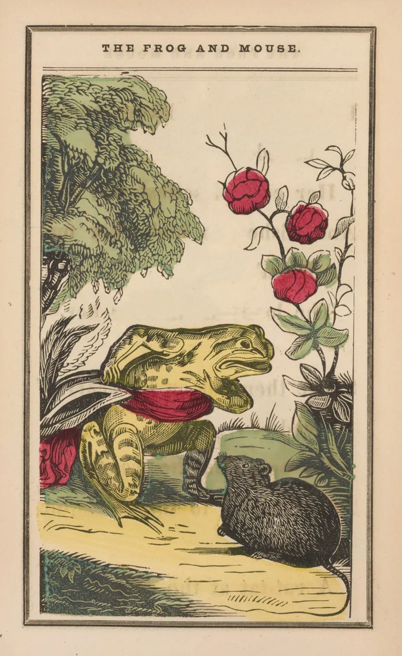 The Little Frog And Pretty Mouse Pl 3 Wall Art by John B. Keller - High-Resolution Digital Print