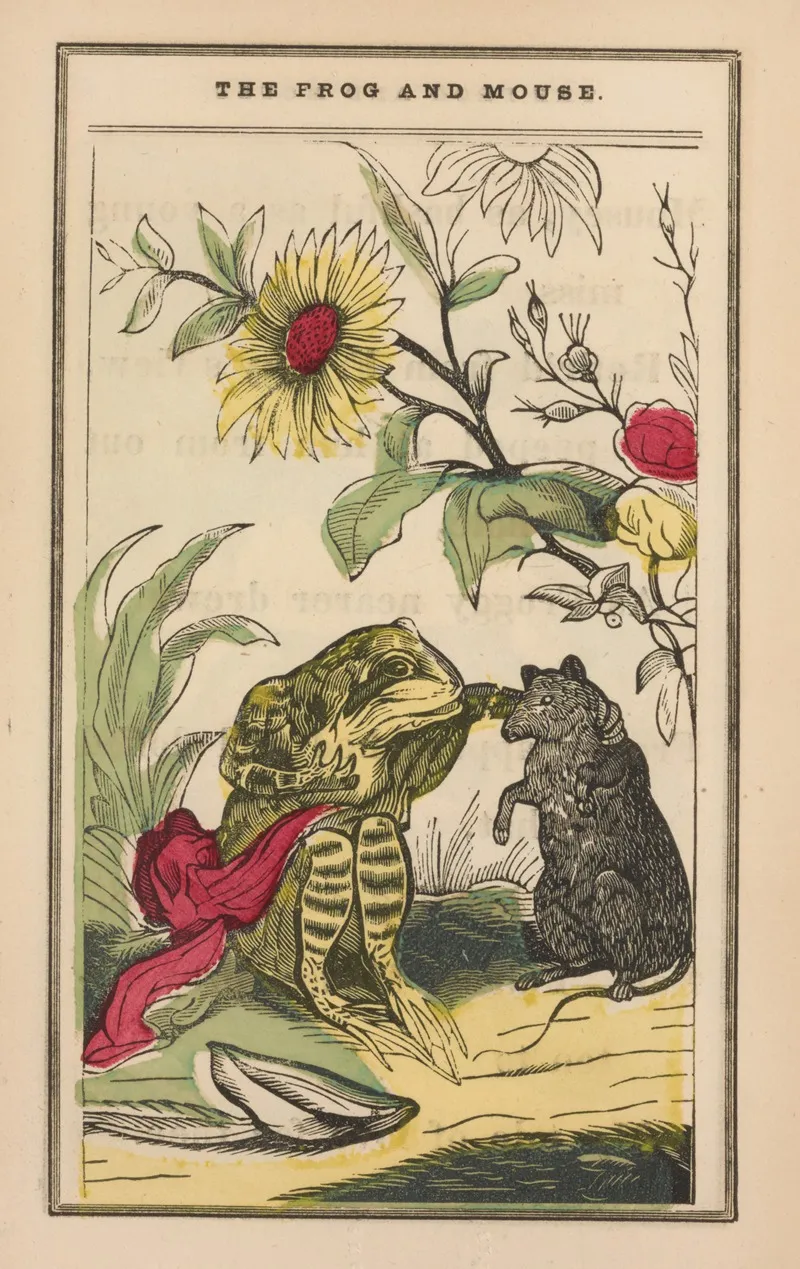 The Little Frog And Pretty Mouse Pl 4 Wall Art by John B. Keller - High-Resolution Digital Print