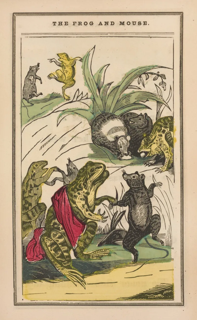 The Little Frog And Pretty Mouse Pl 7 Wall Art by John B. Keller - High-Resolution Digital Print