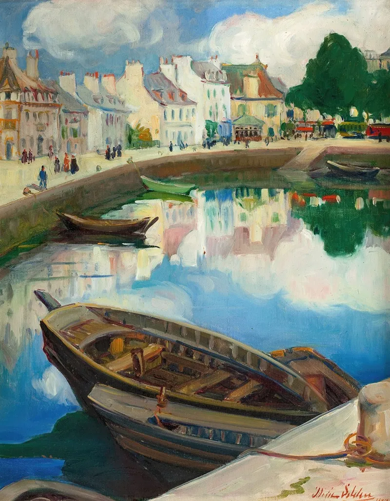 The Little Harbor Concarneau Brittany