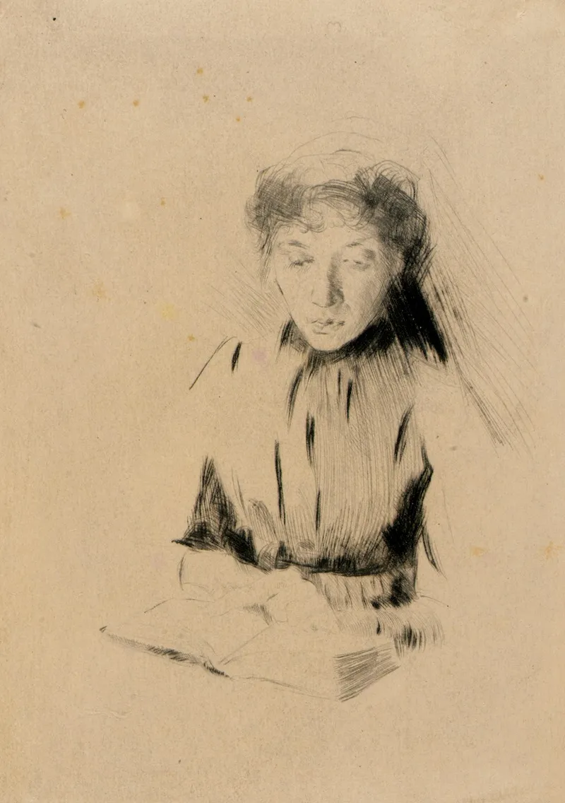 The Little Portrait Young Woman