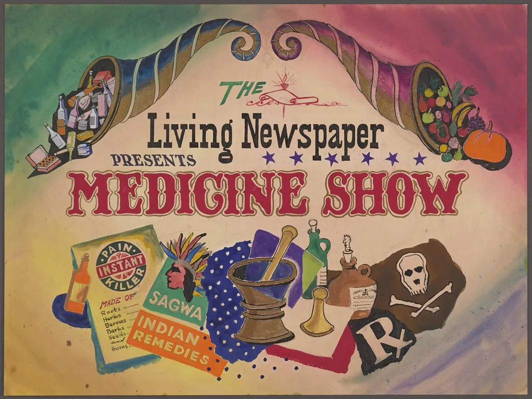 The Living Nespaper Presents Medicine Show Wall Art by Anonymous - High-Resolution Digital Print