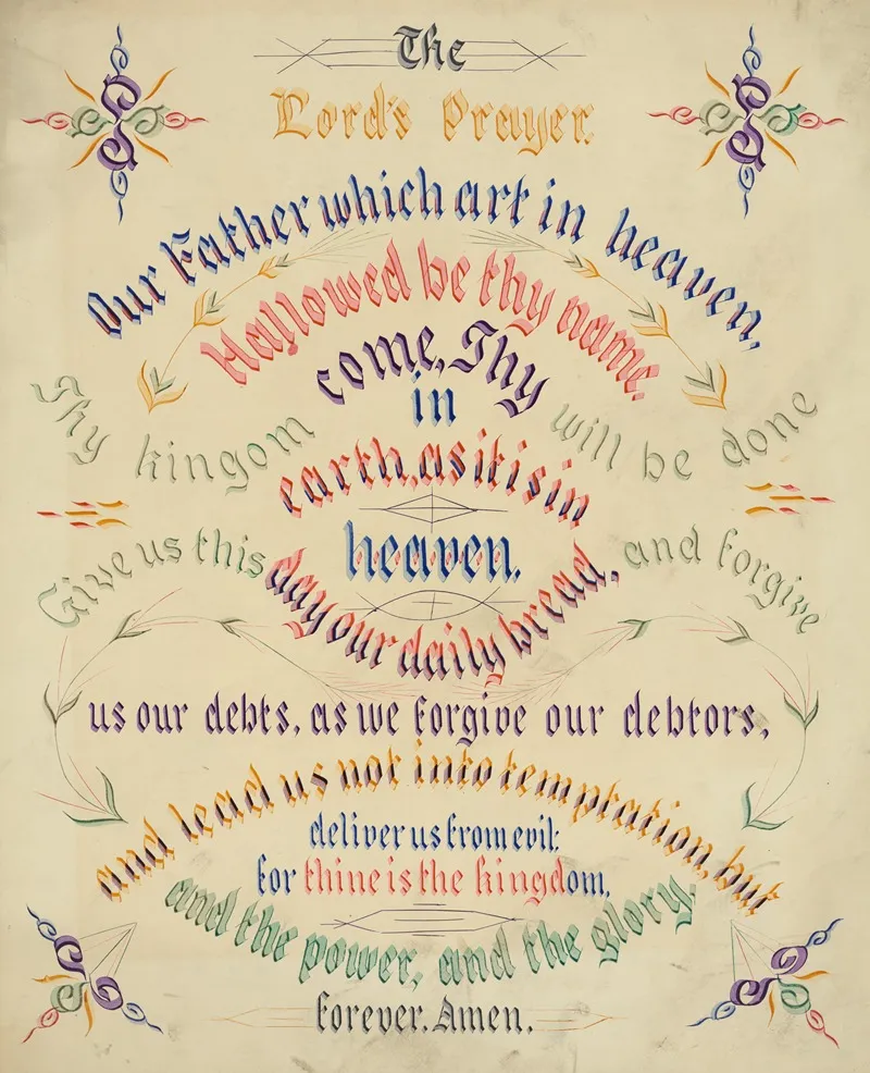 The Lords Prayer 2 Wall Art by John Morgan Coaley - High-Resolution Digital Print