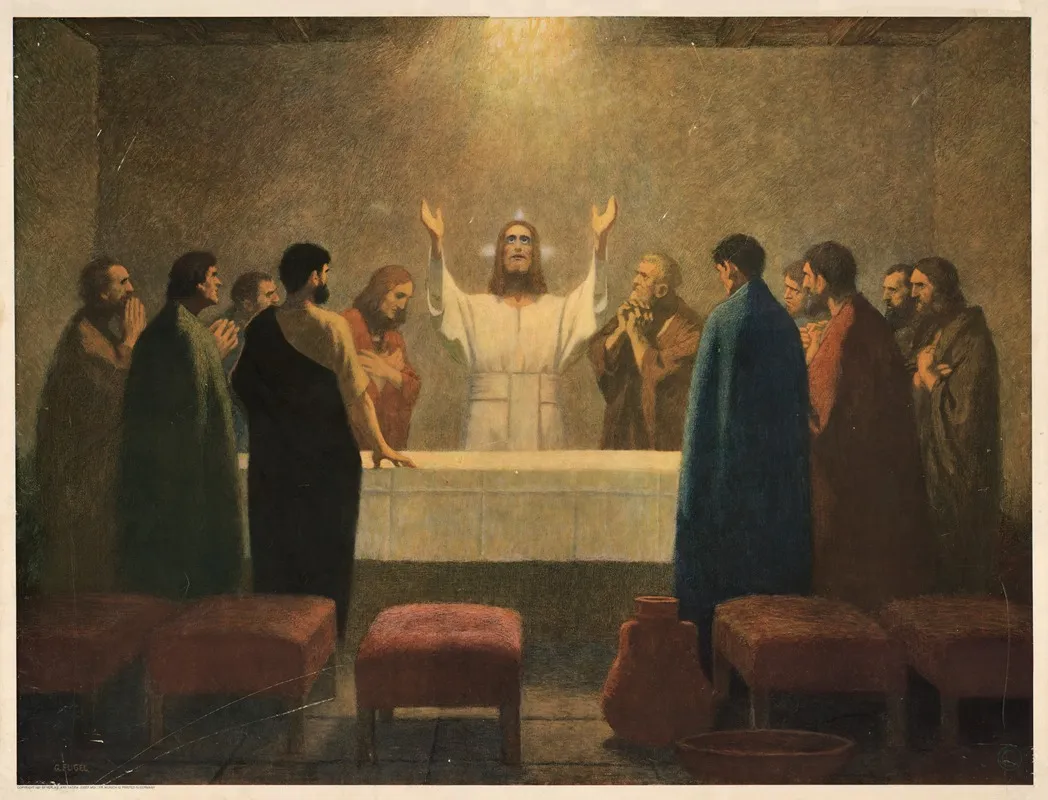 The Lords Supper Wall Art by Gebhard Fugel - High-Resolution Digital Print