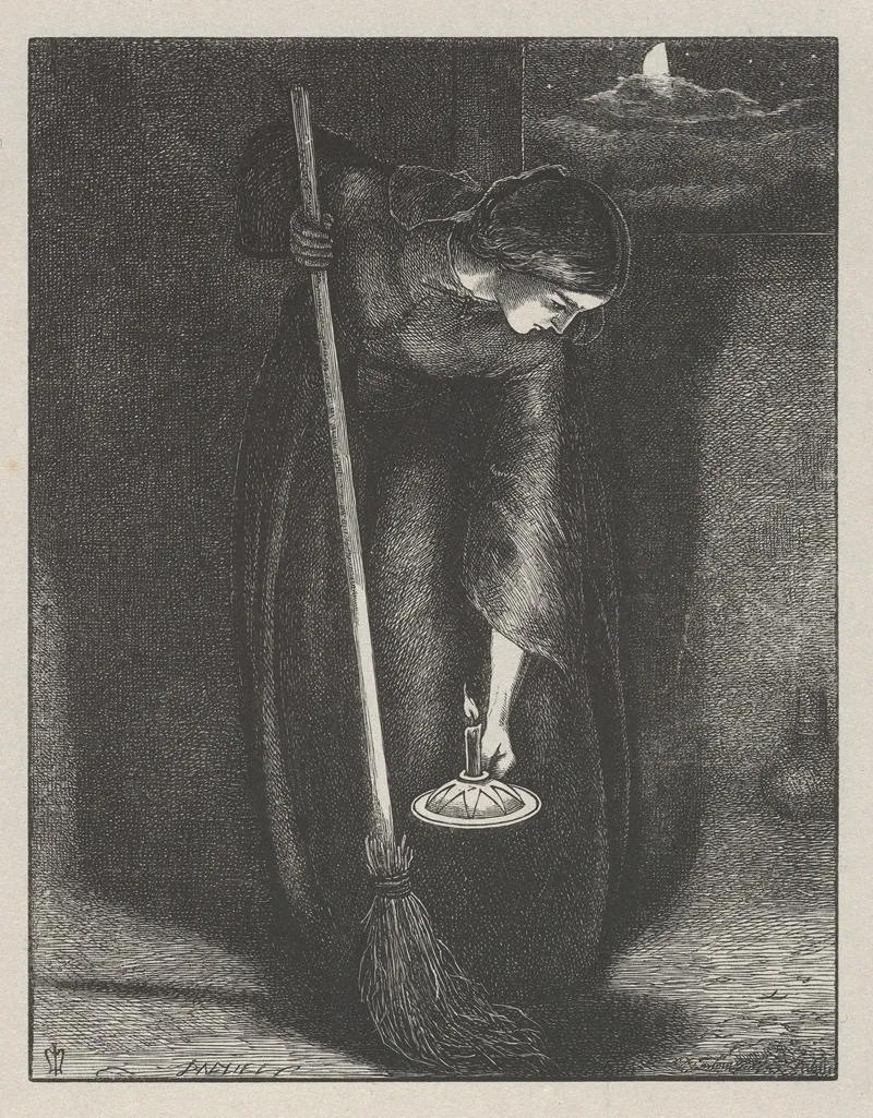 The Lost Piece Of Silver Wall Art by Sir John Everett Millais - High-Resolution Digital Print