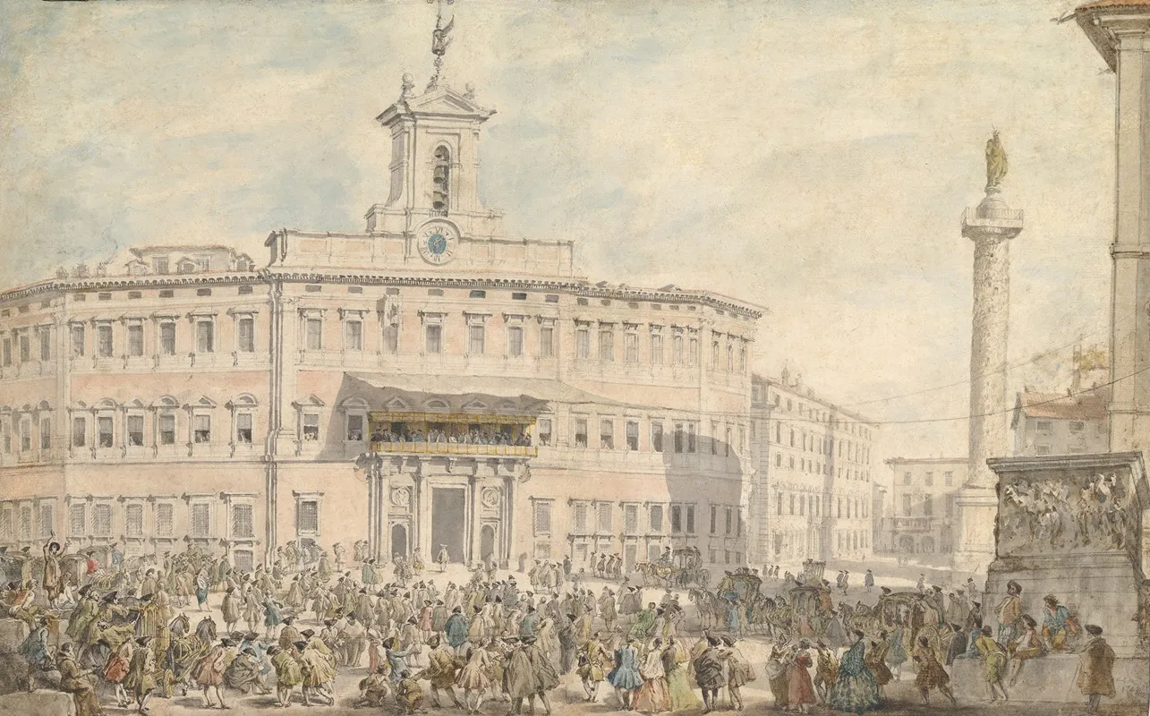 The Lottery In Piazza Di Montecitorio