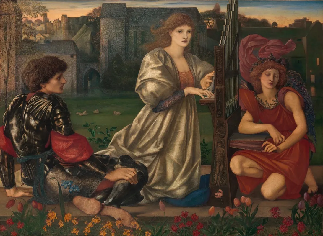 The Love Song Wall Art by Sir Edward Coley Burne-Jones - High-Resolution Digital Print