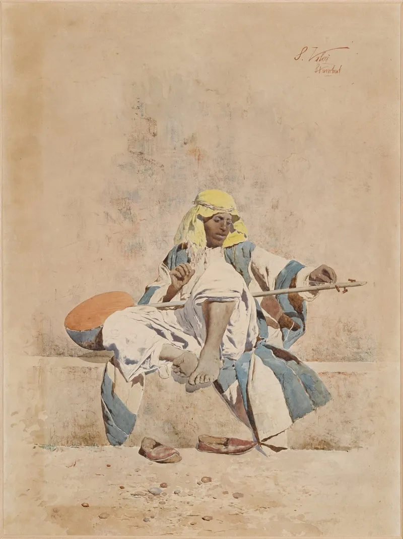The Lute Player 14 Wall Art by Salvatore Valeri - High-Resolution Digital Print