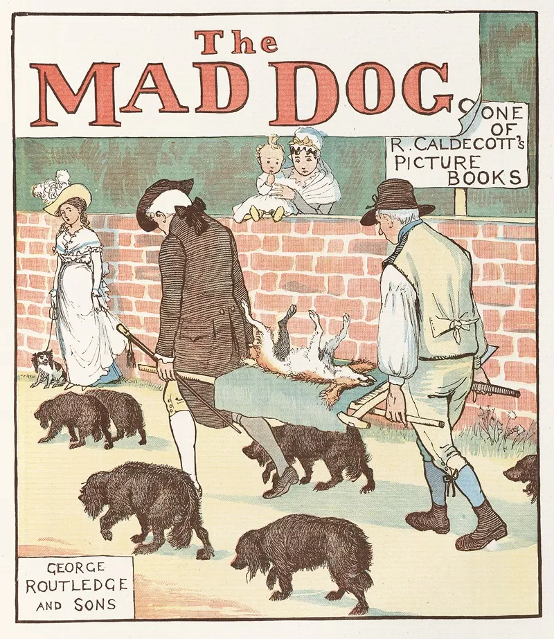 The Mad Dog Pl 1 Wall Art by Randolph Caldecott - High-Resolution Digital Print