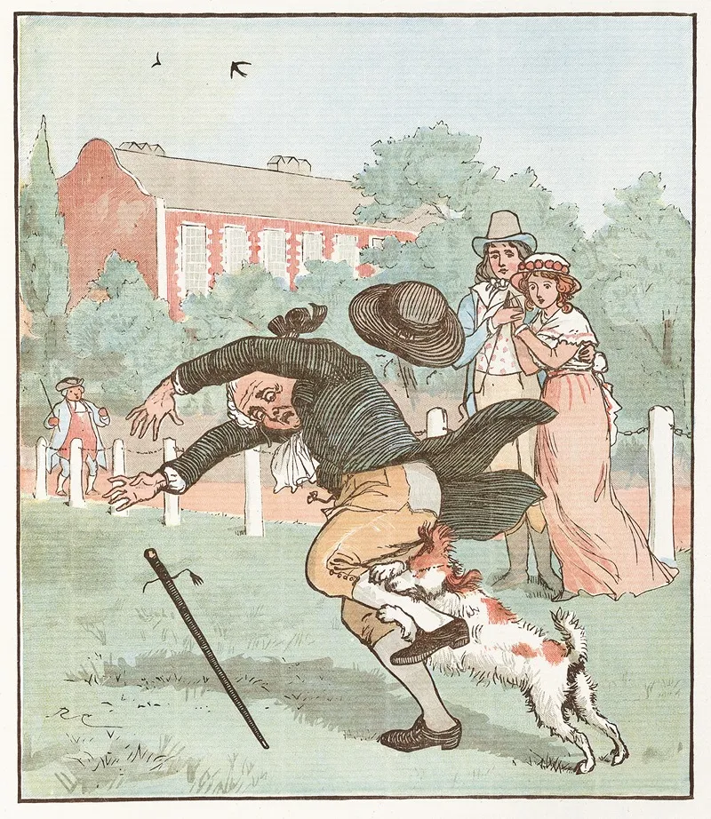 The Mad Dog Pl 6 Wall Art by Randolph Caldecott - High-Resolution Digital Print