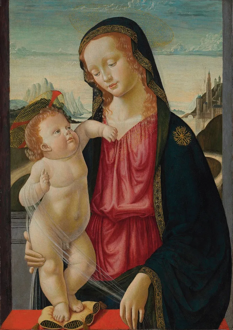 The Madonna And Child 8 Wall Art by Davide Ghirlandaio - High-Resolution Digital Print
