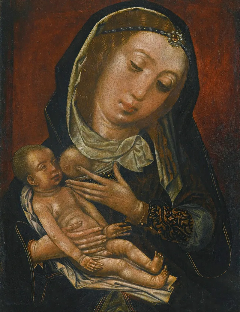 The Madonna And Child 9 Wall Art by Castilian School - High-Resolution Digital Print