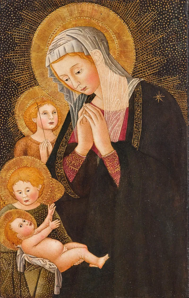 The Madonna And Child With Angels