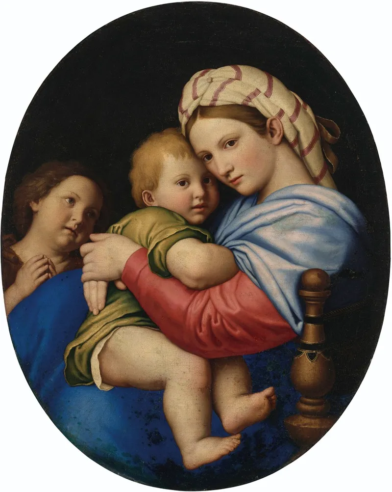 The Madonna And Child With The Infant Saint John The Baptist 10 Wall Art by Giovanni Battista Salvi da Sassoferrato - High-Resolution Digital Print