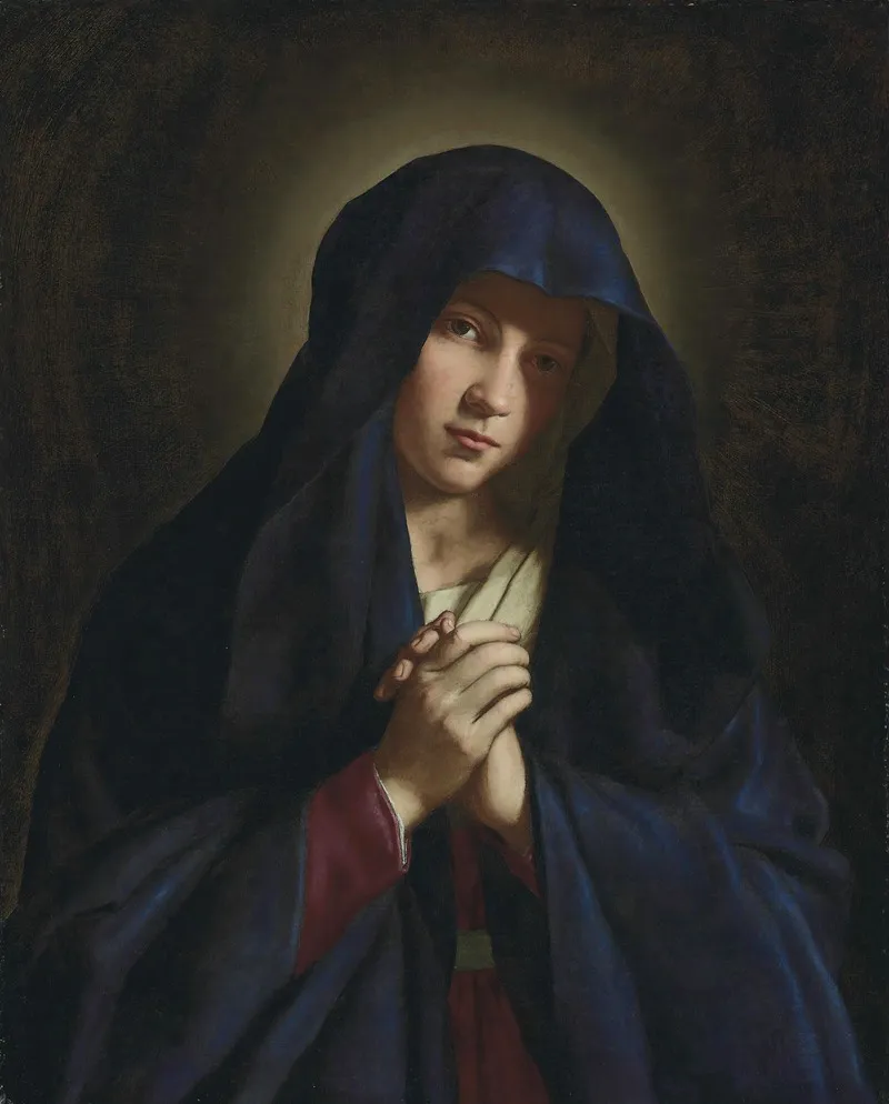 The Madonna At Prayer 3 Wall Art by Giovanni Battista Salvi da Sassoferrato - High-Resolution Digital Print