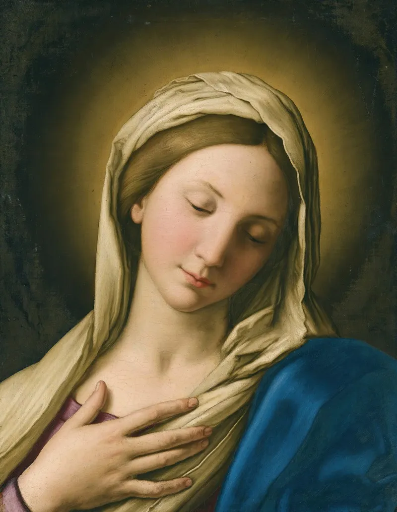 The Madonna At Prayer 4 Wall Art by Giovanni Battista Salvi da Sassoferrato - High-Resolution Digital Print